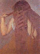 Henri Edmond Cross Woman Combing her Hair oil painting picture wholesale